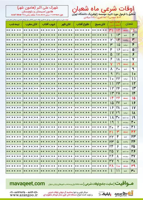 پیش نمایش فایل تصویری اوقات شرعی