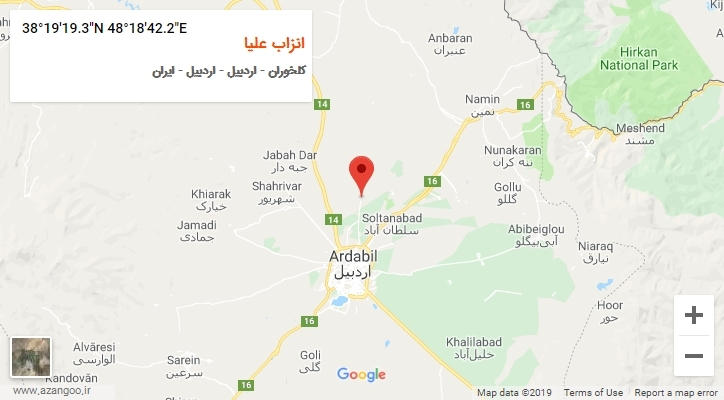 روستای انزاب علیا بر روی نقشه
