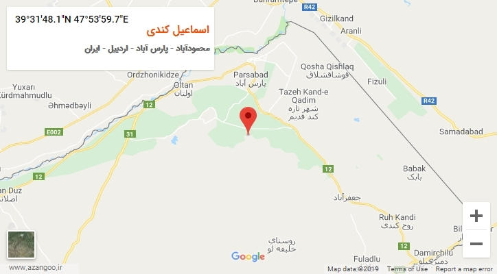 روستای اسماعیل کندی بر روی نقشه