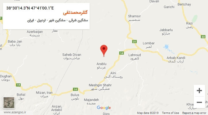 روستای گللرمحمدتقی بر روی نقشه