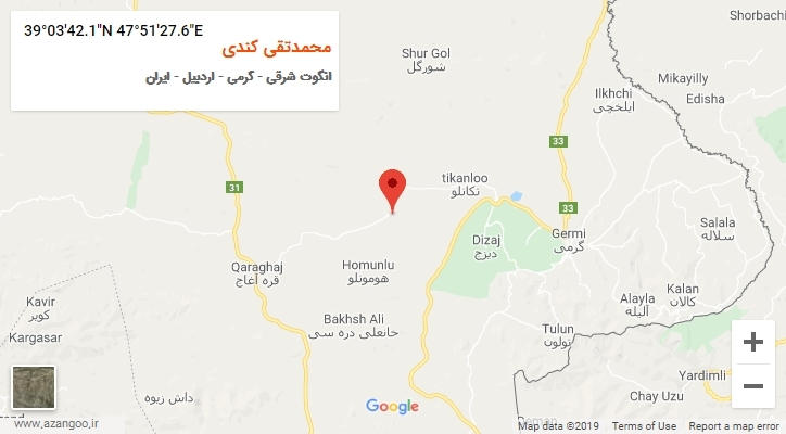 روستای محمدتقی کندی بر روی نقشه