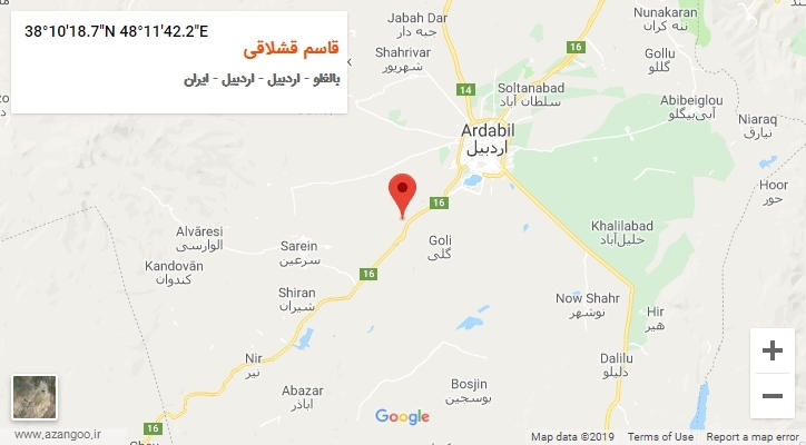 روستای قاسم قشلاقی بر روی نقشه