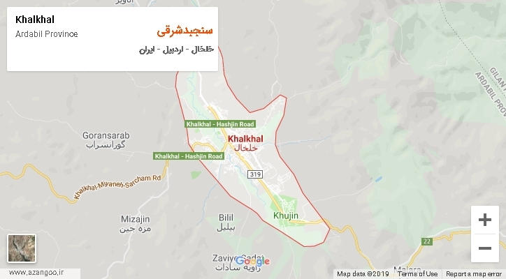دهستان سنجبدشرقی بر روی نقشه