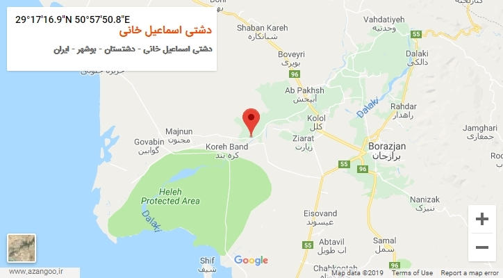 روستای دشتی اسماعیل خانی بر روی نقشه