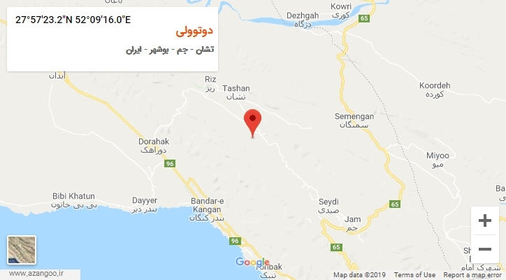روستای دوتوولی بر روی نقشه