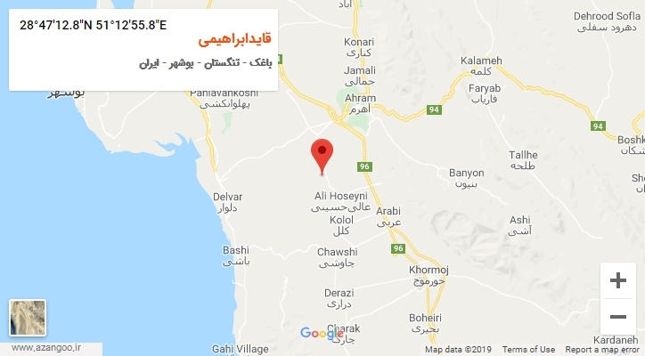 روستای قایدابراهیمی بر روی نقشه