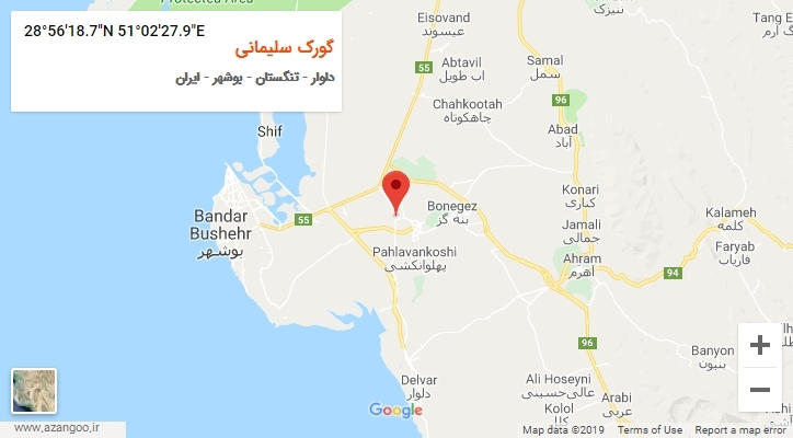 روستای گورک سلیمانی بر روی نقشه