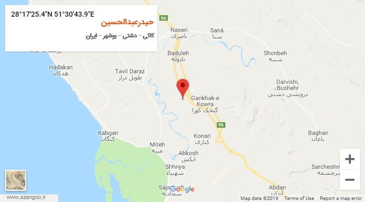 روستای حیدرعبدالحسین بر روی نقشه