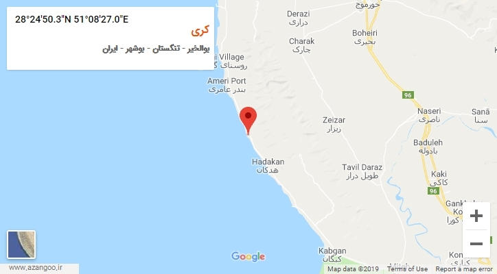 روستای کری بر روی نقشه