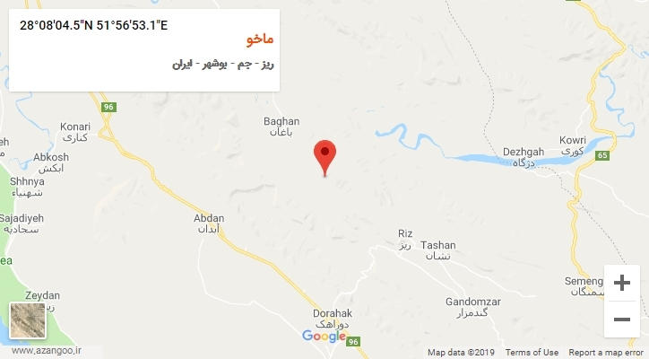 روستای ماخو بر روی نقشه