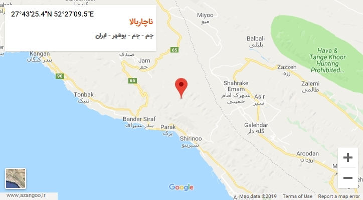 روستای ناچاربالا بر روی نقشه