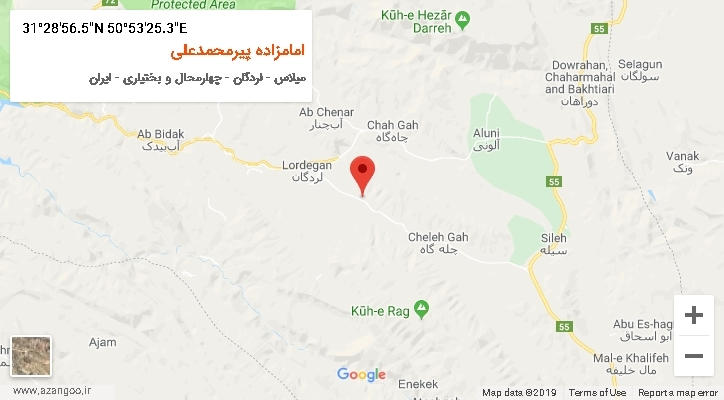 روستای امامزاده پیرمحمدعلی بر روی نقشه
