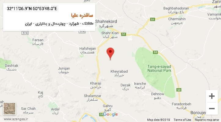 روستای ساقدره علیا بر روی نقشه