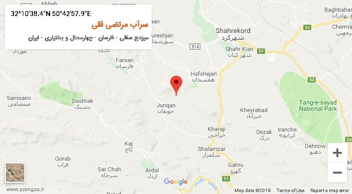 روستای سرآب مرتضی قلی بر روی نقشه