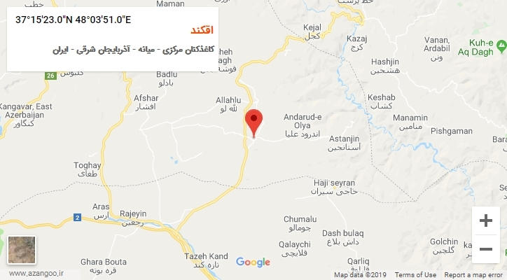 روستای اقکند بر روی نقشه