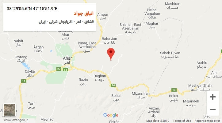 روستای انباق جواد بر روی نقشه