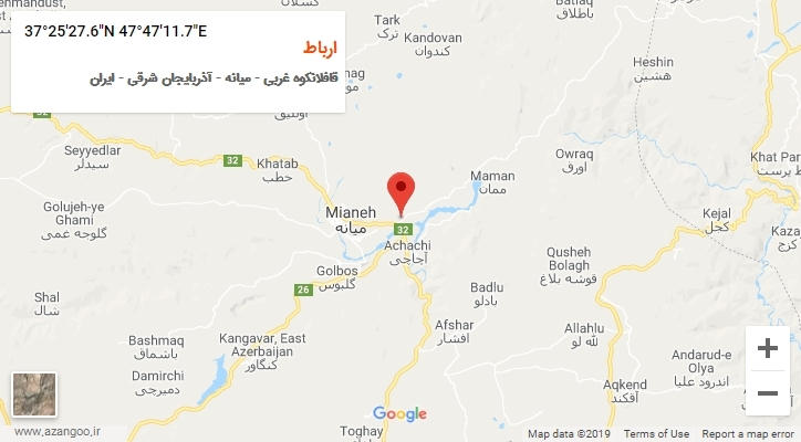 روستای ارباط بر روی نقشه