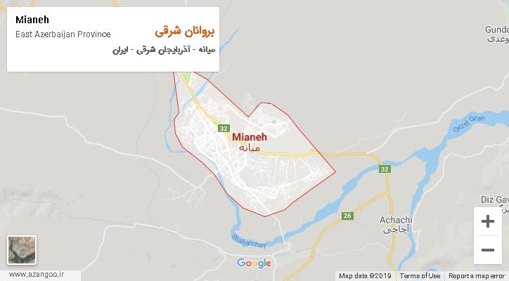 دهستان بروانان شرقی بر روی نقشه