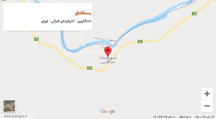 دهستان بسطاملو بر روی نقشه