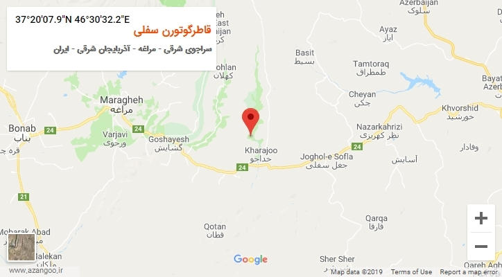 روستای قاطرگوتورن سفلی بر روی نقشه