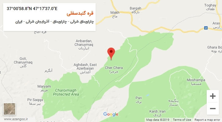 روستای قره گنبدسفلی بر روی نقشه