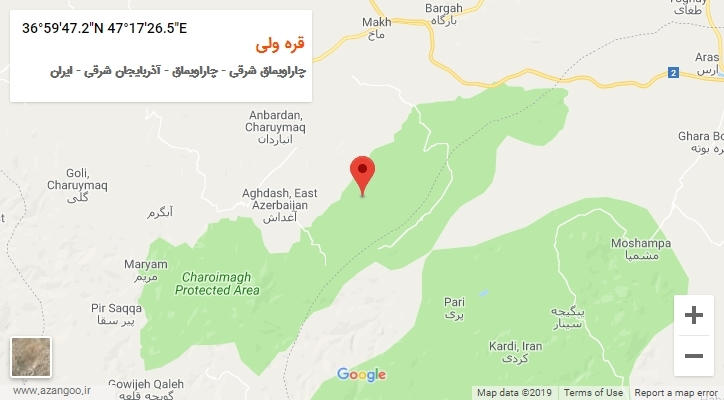 روستای قره ولی بر روی نقشه