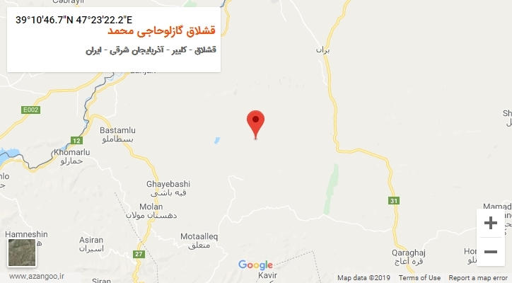 روستای قشلاق گازلوحاجی محمد بر روی نقشه