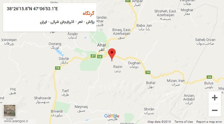 روستای گرنگاه بر روی نقشه