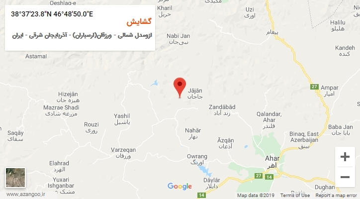 روستای گشایش بر روی نقشه