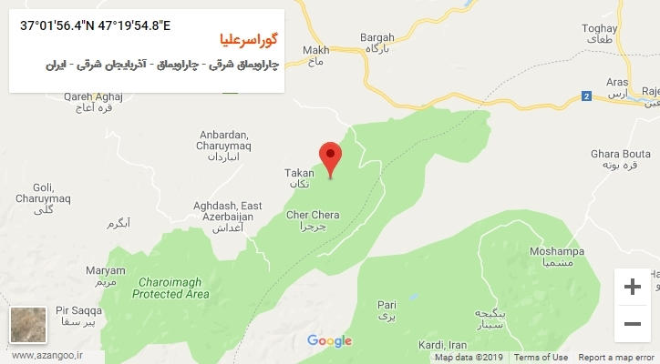 روستای گوراسرعلیا بر روی نقشه