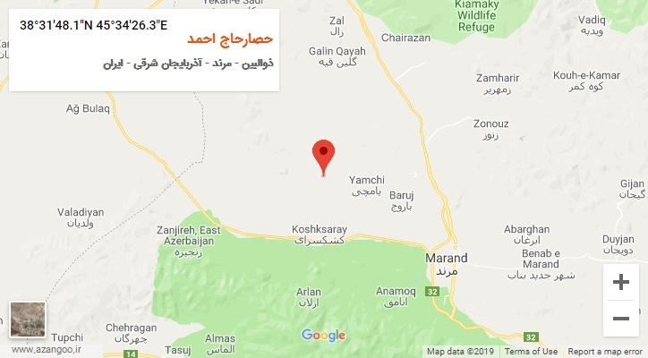روستای حصارحاج احمد بر روی نقشه
