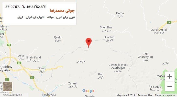 روستای جوکی محمدرضا بر روی نقشه