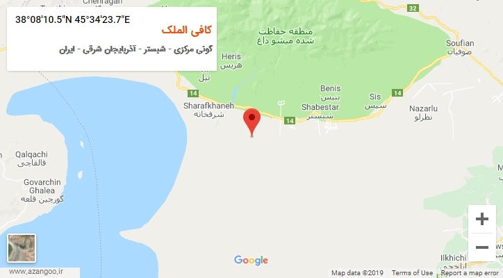روستای کافی الملک بر روی نقشه
