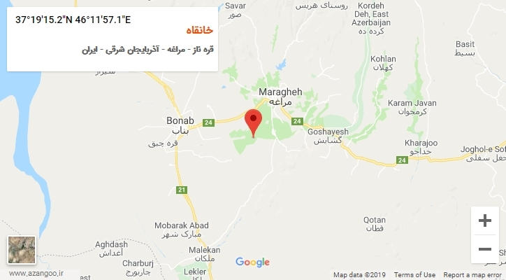 روستای خانقاه بر روی نقشه