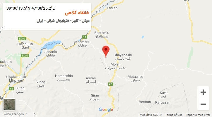 روستای خانقاه کلاهی بر روی نقشه