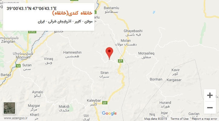 روستای خانقاه کندی(خانقاه) بر روی نقشه