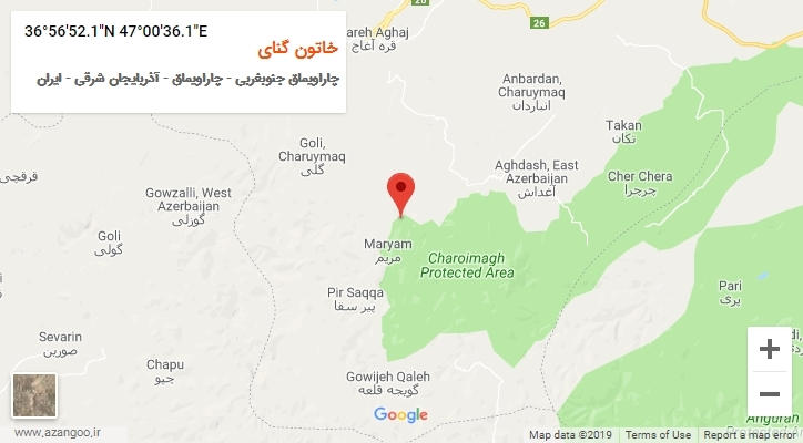 روستای خاتون گنای بر روی نقشه