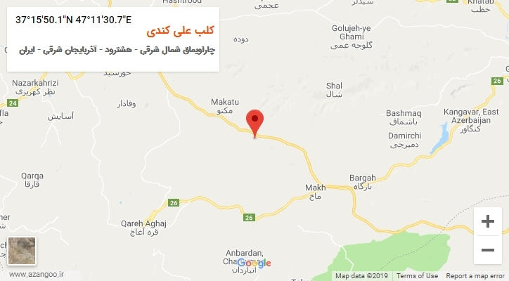 روستای کلب علی کندی بر روی نقشه