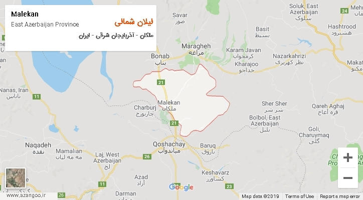 دهستان لیلان شمالی بر روی نقشه