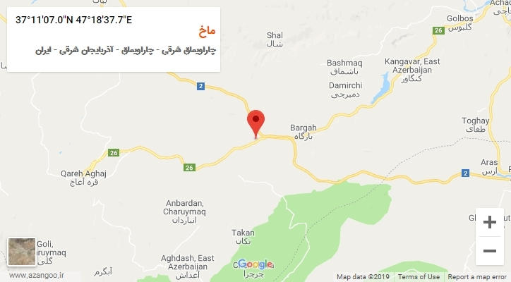 روستای ماخ بر روی نقشه