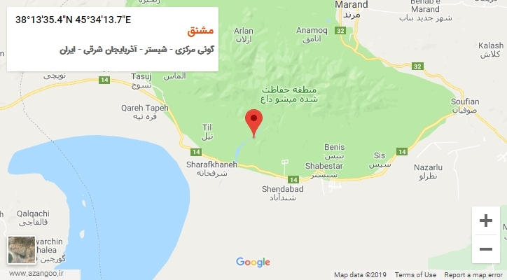 روستای مشنق بر روی نقشه