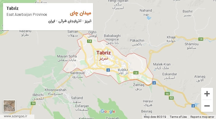 دهستان میدان چای بر روی نقشه