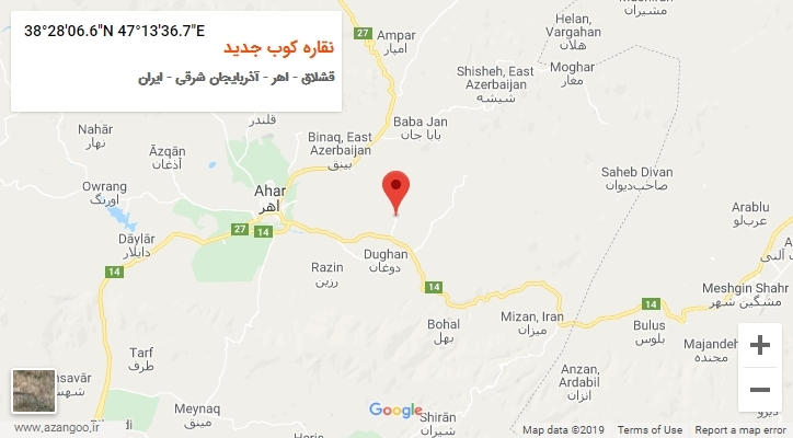 روستای نقاره کوب جدید بر روی نقشه