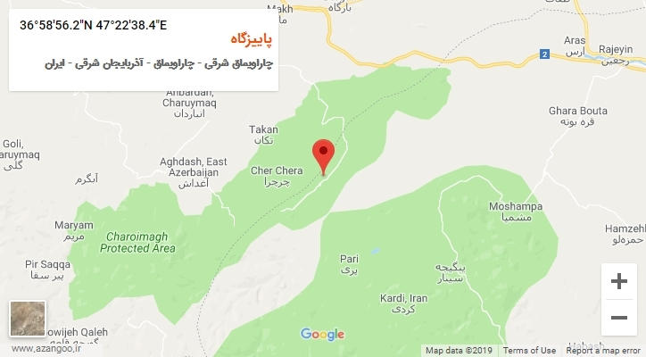 روستای پاییزگاه بر روی نقشه