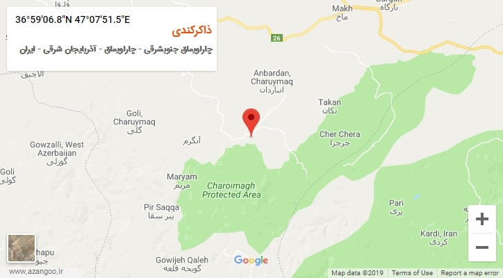 روستای ذاکرکندی بر روی نقشه