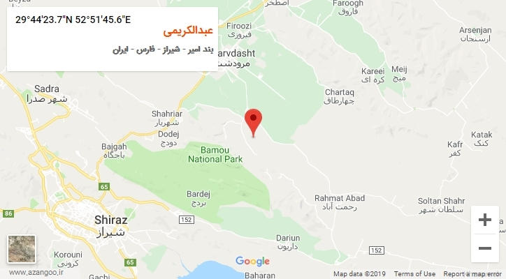 روستای عبدالکریمی بر روی نقشه