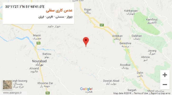 روستای عدس کاری سفلی بر روی نقشه