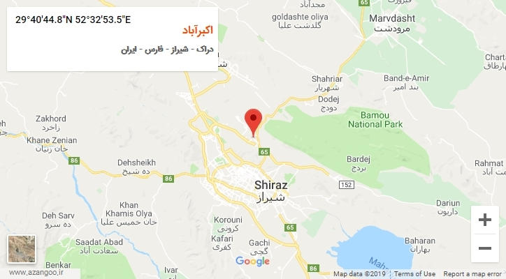 روستای اکبرآباد بر روی نقشه