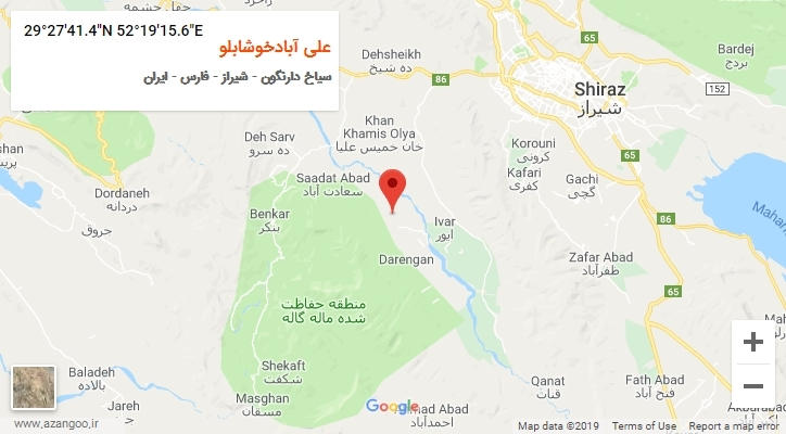 روستای علی آبادخوشابلو بر روی نقشه