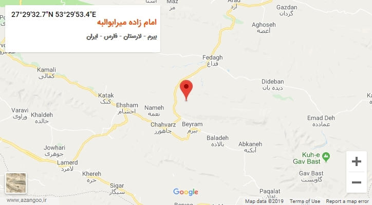 روستای امام زاده میرابوالبه بر روی نقشه